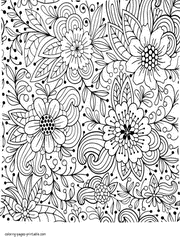 Flowering Coloring Pages For Adults
