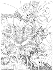 Free Coloring Pictures Of Flowers For Adult