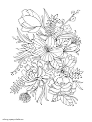 Featured image of post Easy Flower Coloring Pages For Adults : You can print or color them online at getdrawings.com for absolutely free.