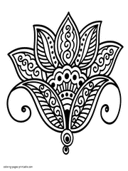 Flower Print Out Coloring Pages For Adults