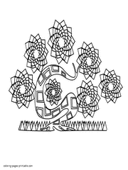 Free Downloadable Adult Coloring Pages Flowers