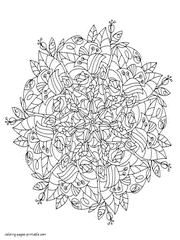Free Printable Adult Coloring Book Pages With Flowers