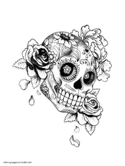 Adult Coloring Books With Skulls For Free