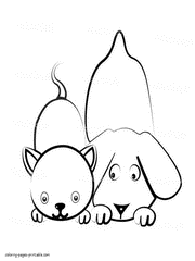 Baby pets coloring pages