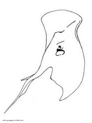Names of sea animals and coloring pages. Stingray