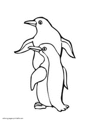 Free penguins coloring pages - Sea creatures