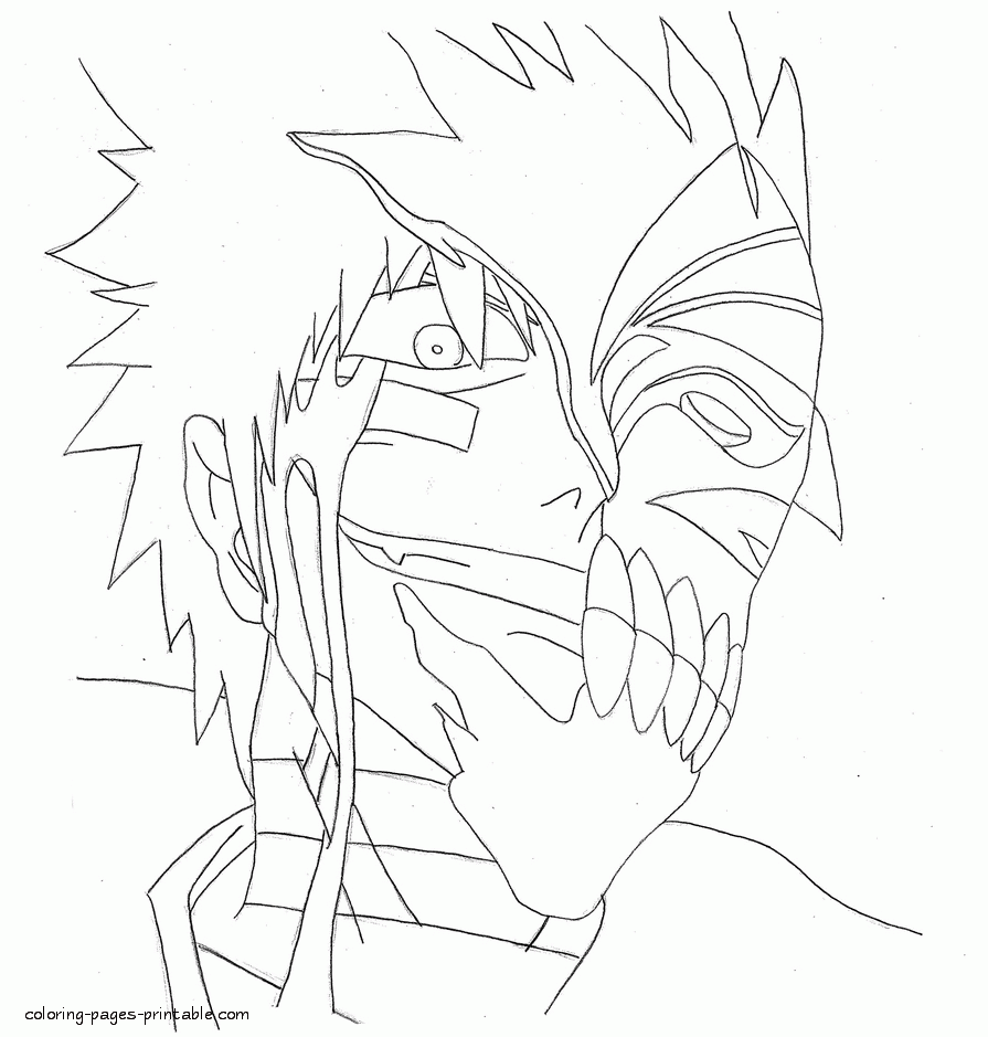 Coloring pages of Ichigo || COLORING-PAGES-PRINTABLE.COM