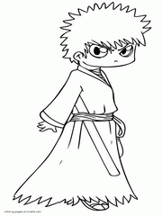 Bleach characters coloring pages
