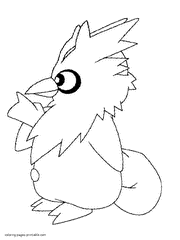 Coloring Pokemon pictures. Spearow