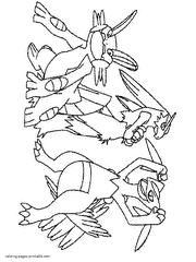 Pokemon printable coloring pages for painting