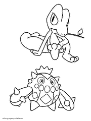 Coloring pages of pokemons. Printable sheets