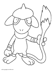 Pokemon anime coloring pages to print free