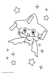 Pokemon printables coloring pages. Big size