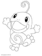 Free printable Pokemon coloring pages of TV series