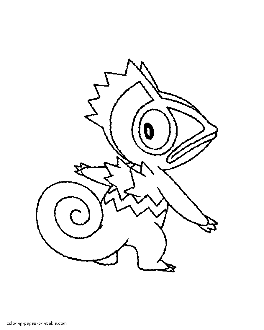 Anime coloring pages to print. Pokemon || COLORING-PAGES-PRINTABLE.COM