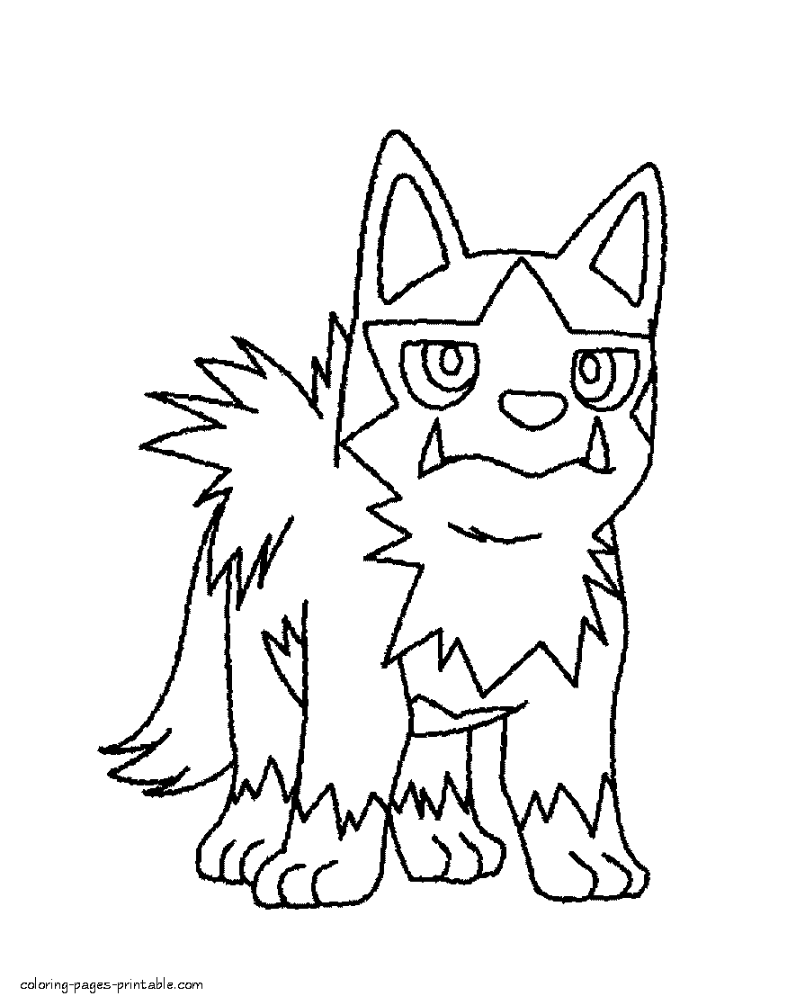 Coloring pictures Pokemon. Print this page free || COLORING-PAGES