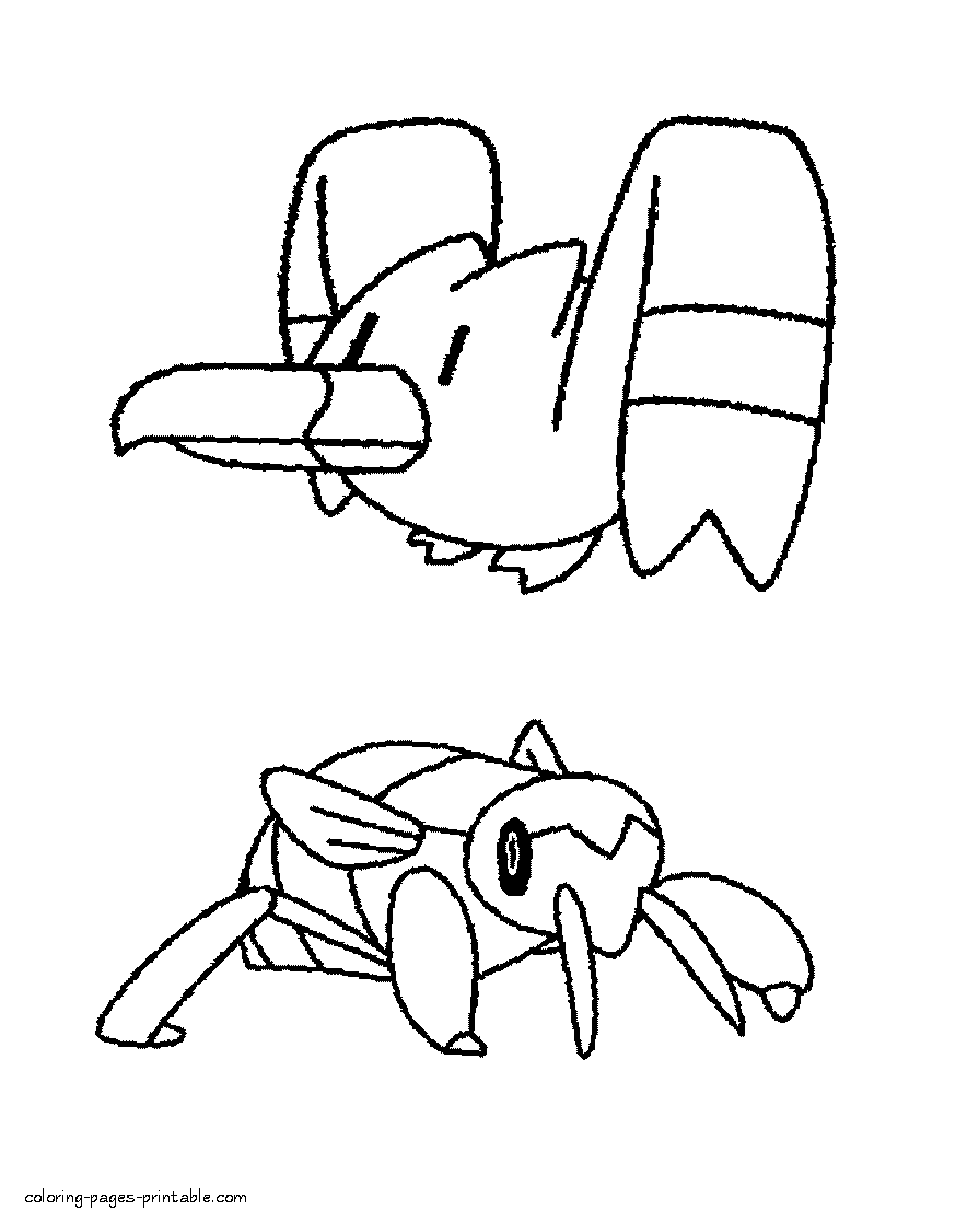 Printable colouring pages Pokemon