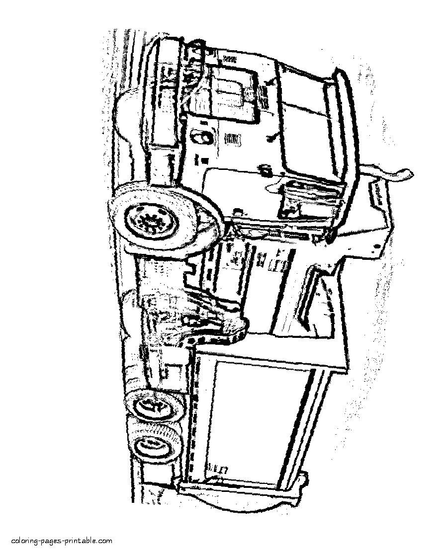 Coloring page Mcneilus refuse truck. Printable image