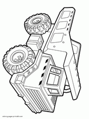 Large mining truck coloring pages