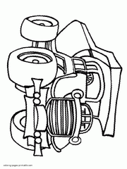 Dump truck coloring pages free printable for kids