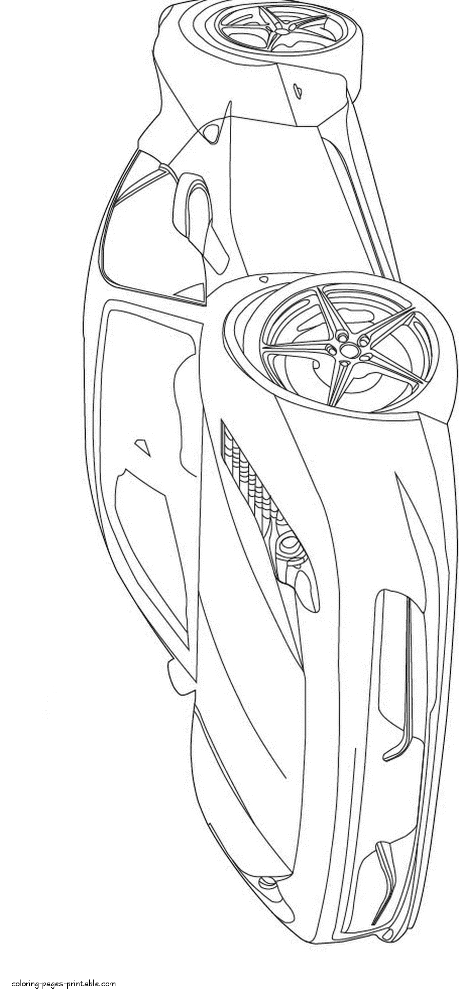 Ferrari Coloring Pages Free