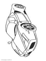 The greatest sports cars in history. Coloring pages Ferrari