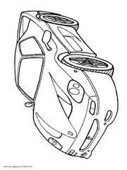 Ferrari printable coloring pages for kids