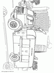 English fire truck coloring page Range Rover, 1965