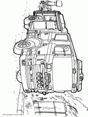Coloring pages vehicles. Scania fire truck