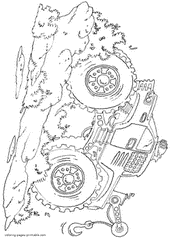Monster truck colouring pages for free