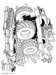 Monster truck coloring pages grave digger. Free printing