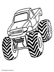 Monster Truck Coloring Pages. Free Pictures To Print (60)