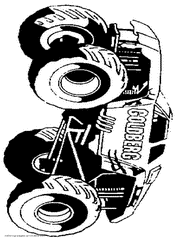 Coloring pages cars. Printable monster truck image for boys