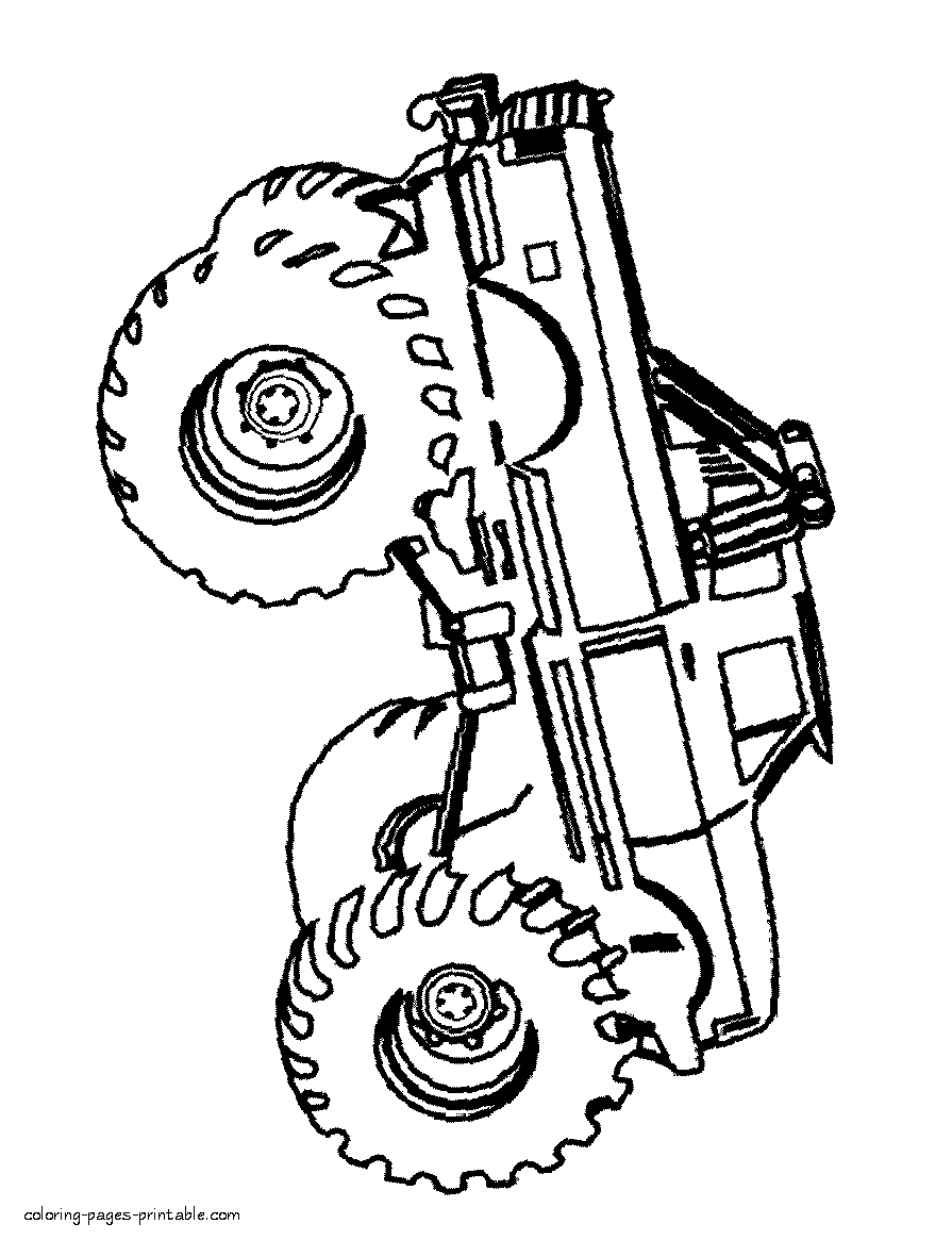 Monster truck coloring pages printable for free