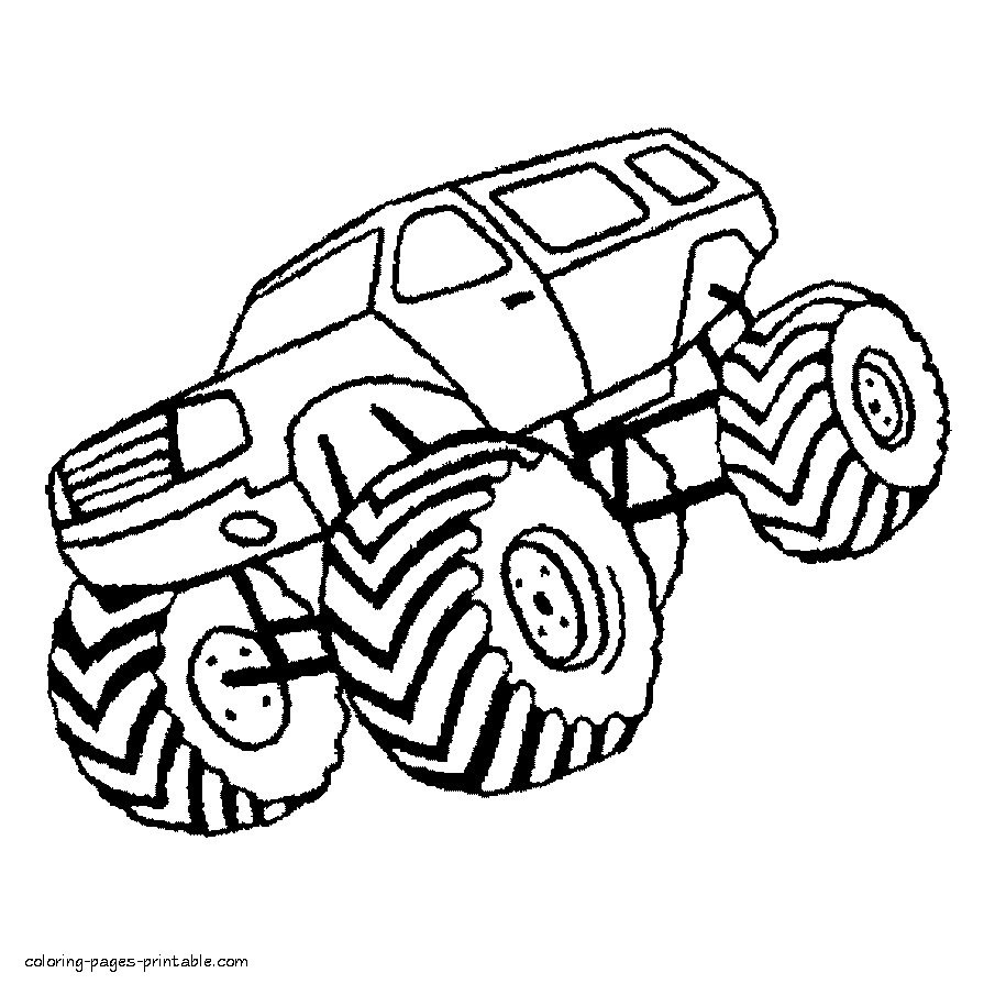 Free monster truck coloring pages that you can print