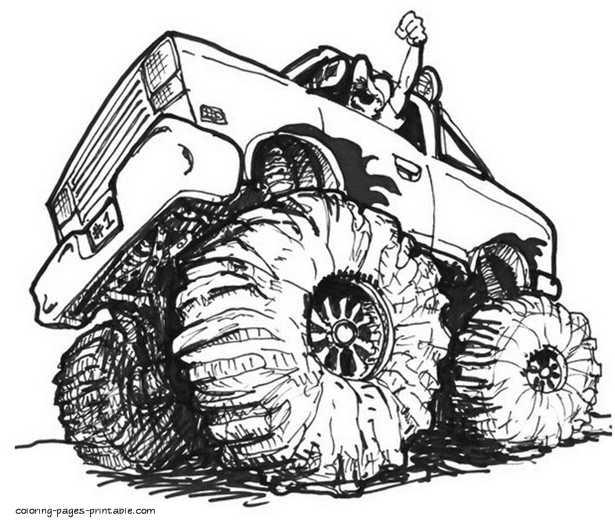 free printable monster truck coloring pages print it