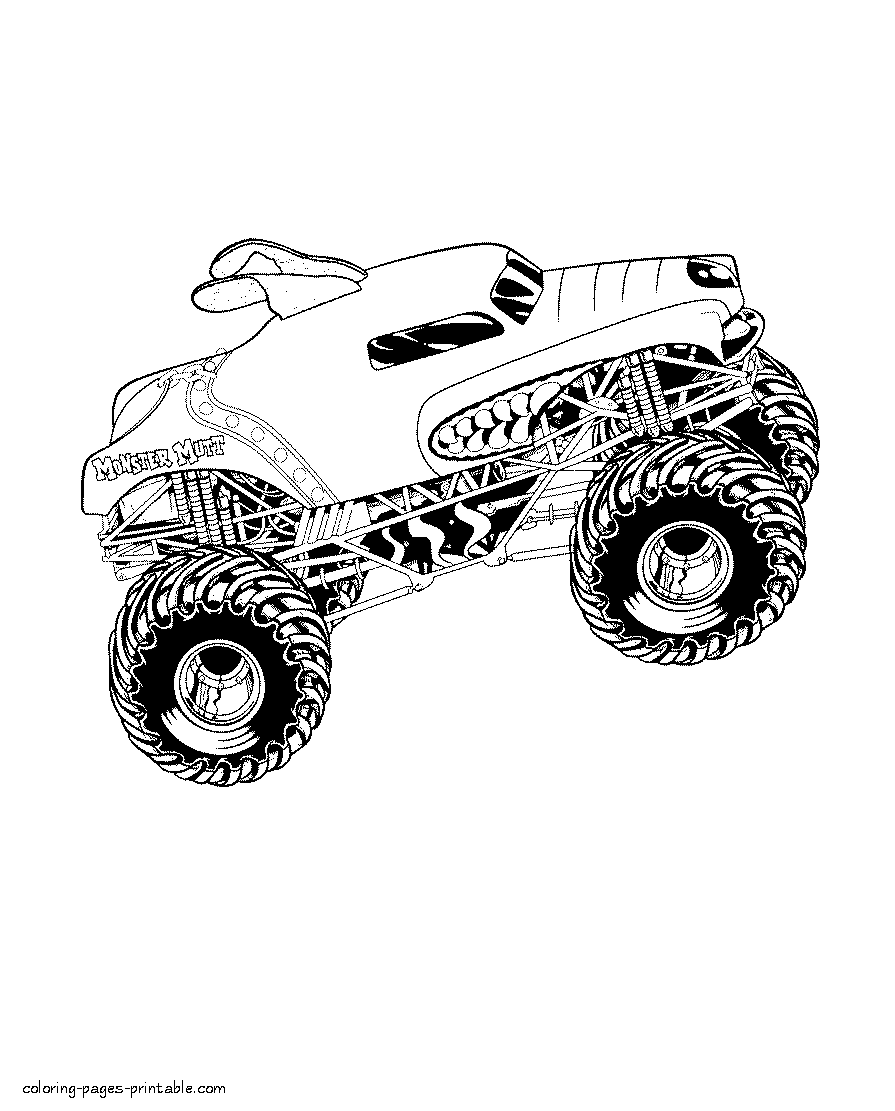 Printable monster truck coloring pages COLORING PAGES PRINTABLE COM