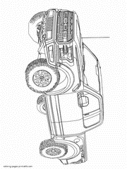Pickup truck coloring pages to print out. Ford Raptor