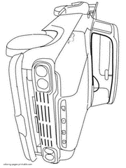 Pickup truck history in pictures. Coloring pages downloadable
