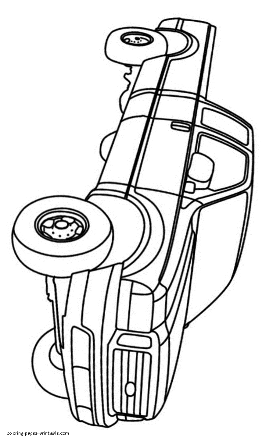 Pickup truck. Ford cars coloring pages