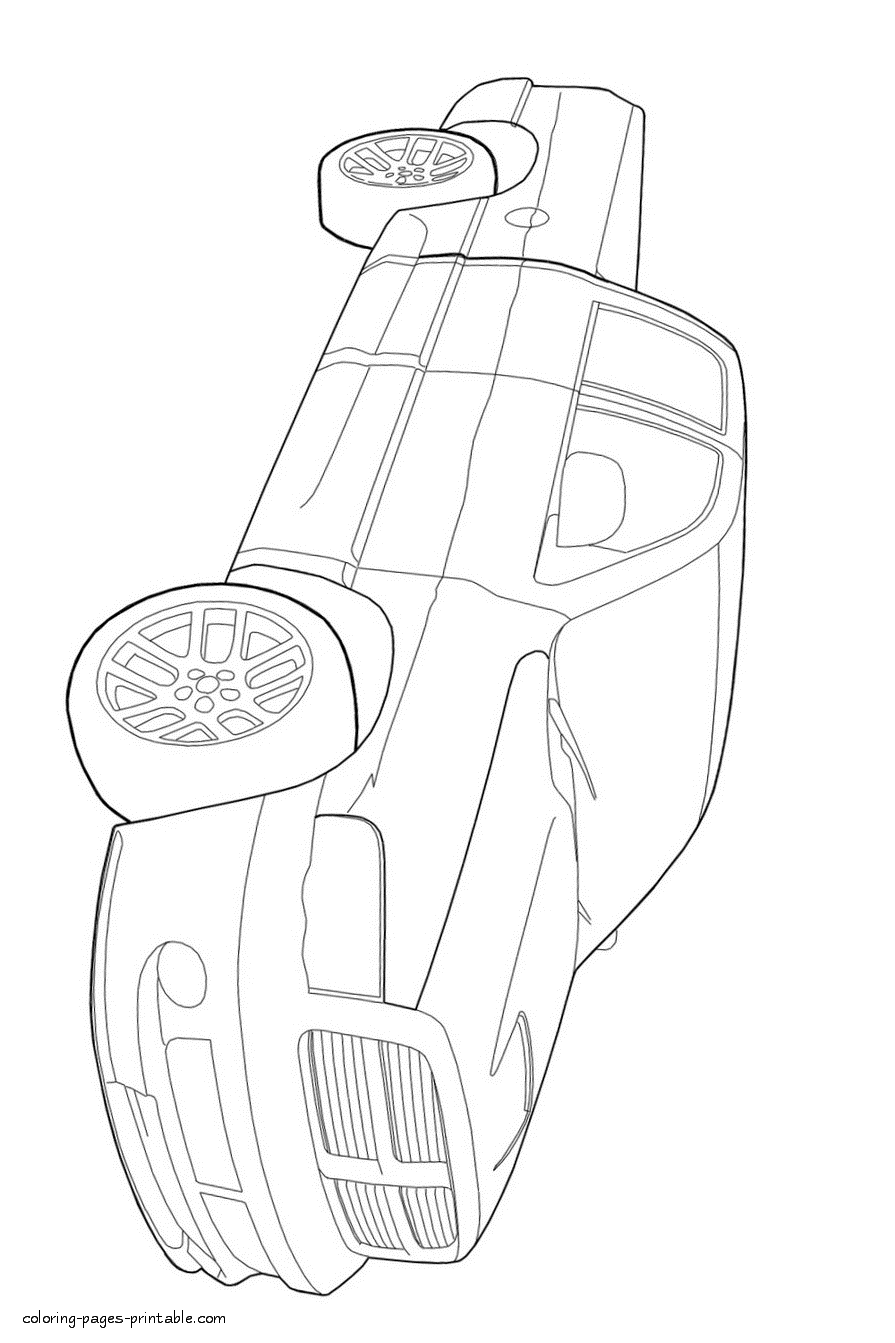 Coloring pages of pickup trucks to print
