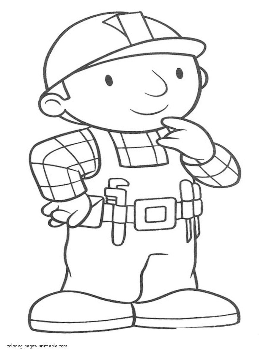 Bob the Builder colouring pages printable 5 || COLORING-PAGES-PRINTABLE.COM