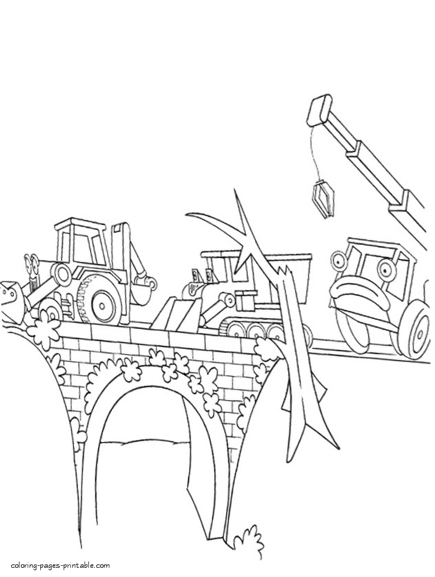 Bob the Builder coloring pages to print 11