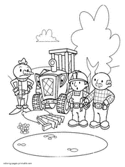 Colouring pages Bob the Builder 6