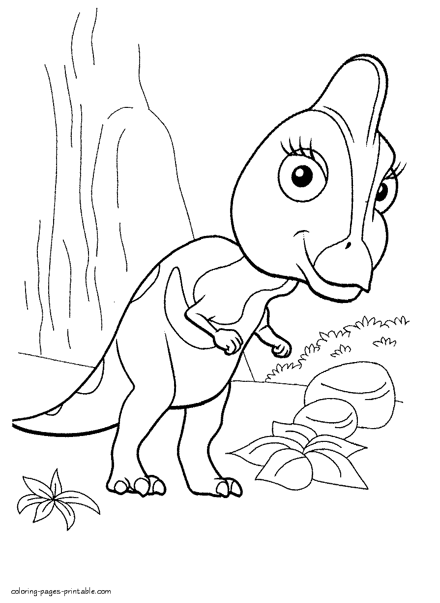 Динозавры щенки раскраска