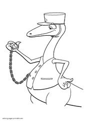Mr. Conductor coloring pages