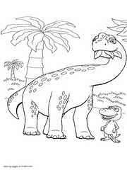 Big Herbivorous dinosaurs coloring pages