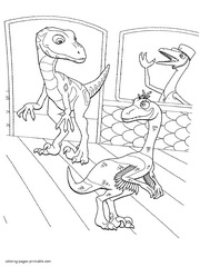 Dinosaur train printable coloring page