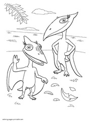 dinosaur train coloring pages buddy