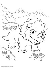 Dinosaur coloring book to print